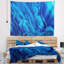 Tapisserie mélange de peinture en acrylique bleu foncé-28501680