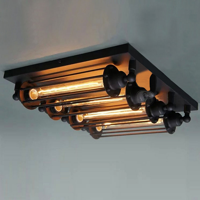 Plafonnier encastré industriel Steampunk