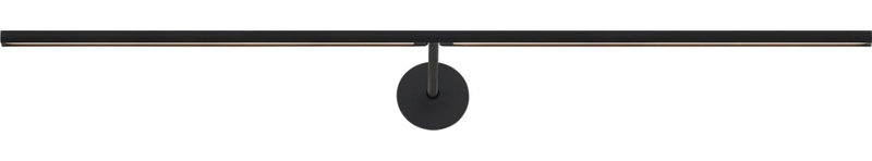 Plural Dome Picture Light, Nightshade Black, 0.5" H x 30" W x 8.9" D, 20.8