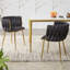 Chaise d'appoint rembourrée en velours Evanni-333893682-316044269