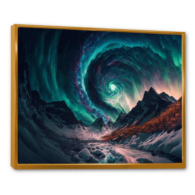 Aurore boréale Magical Northern Lights II - reproduction sur toile, H 34 po x l 44 po x P 1,5 po