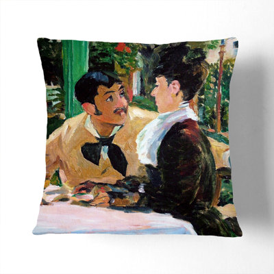 At Father Lathuille Square Throw Cushion