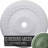 Endurathane Viceroy Ceiling Medallion, 35 1/8"OD x 4 7/8"ID x 2 1/2"P (Fits Canopies up to 4 7/8"), Hand-Painted Athenian Green Finish-28584981