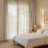 Faux Linen Blend Curtains Rod Pocket & Back tab Semi Sheer Window Treatments Privacy with Light Filtering for Living Room, 2 Panels-734527411-734527413