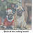 Pug Cozy Christmas Glass Cutting Board Large