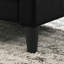Fauteuil d'appoint 27,5 po en velours noir avec capitonnage