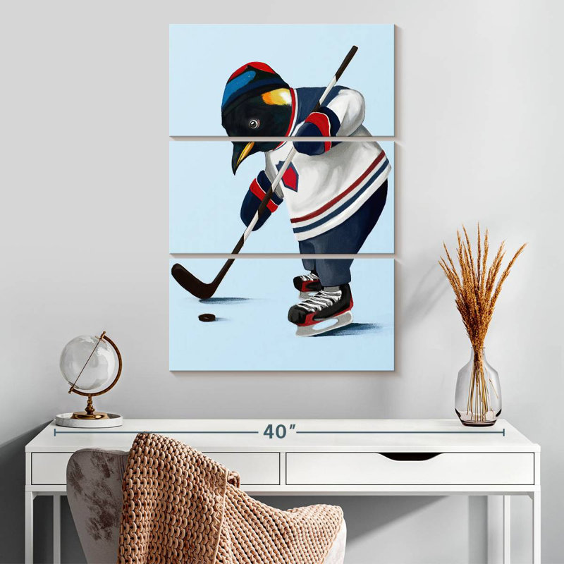 Ketti Sporty Penguin - Hockey sur glace, H 32 po x l 20 po