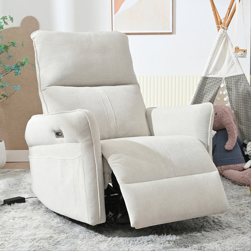 270° Power Swivel Rocker Recliner Chair for Adults, Swivel Rocking Recliner Chair,Electric Small Recliners for Small Spaces, Single Sofa Recliner