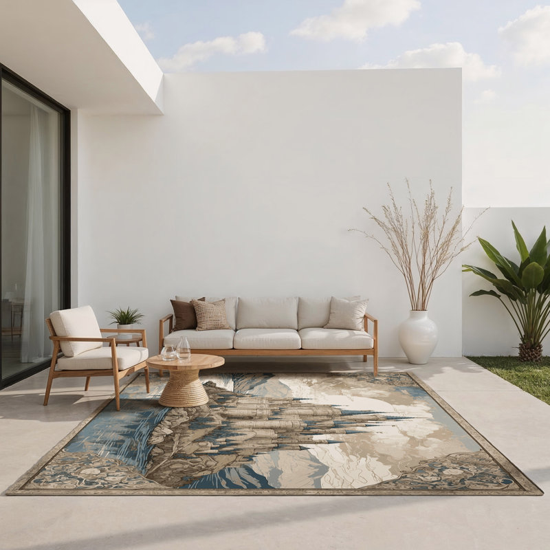 Tapis intérieur et extérieur Stonehaven Castle, Rectangle 4pi x 6 pi