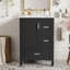 Meuble-lavabo moderne de 24 pouces avec lavabo en céramique, porte à fermeture douce, tablette de porte à double couche et 3 tiroirs-129651441