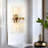 Daine 2-Light 8'' W Crystal Gold Glam Wall Sconce