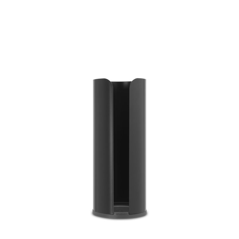 Brabantia ReNew Toilet Paper Roll Dispenser, Matte Black