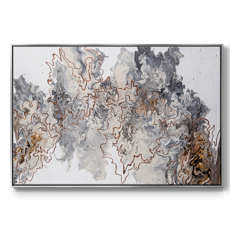 «Stay On The Trail», reproduction d'art sur toile, H 17 po x l 25 po x P 2 po, Toile avec cadre flottant argent