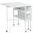 58 x 36 Height Adjustable Foldable Craft Table with Wheels