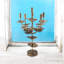 Metal Tabletop Candelabra - Antique Distressed Candle Holder for Dining Table, Mantel, Shelf and Home Décor-1796394987