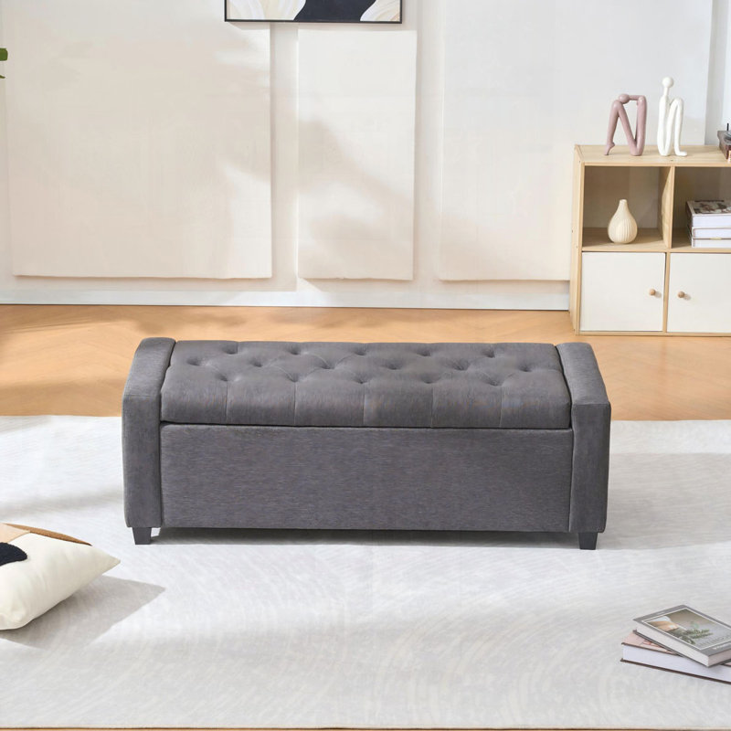 Banc de rangement pour chambre 48 ", Gris