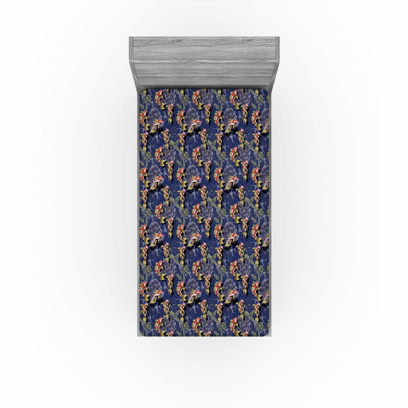 Drap-housse japonais Ambesonne, Drap-housse de taille simple