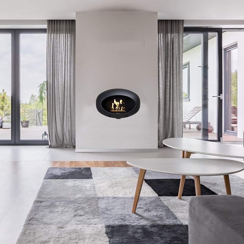 Le Feu 52cm W Bio-Ethanol Fireplace with 10.3 BTU, Black