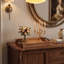 Ensemble de 3 plateaux de service gigognes en bois avec poignées, plateau décoratif rustique en bois de sapin massif rustique pour table basse, repose-pieds, cuisine
