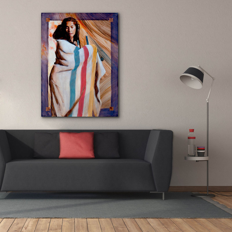 «Turnaround» par J.E. Knauf, art mural sur toile, H 54 po x l 40 po x P 1,5 po