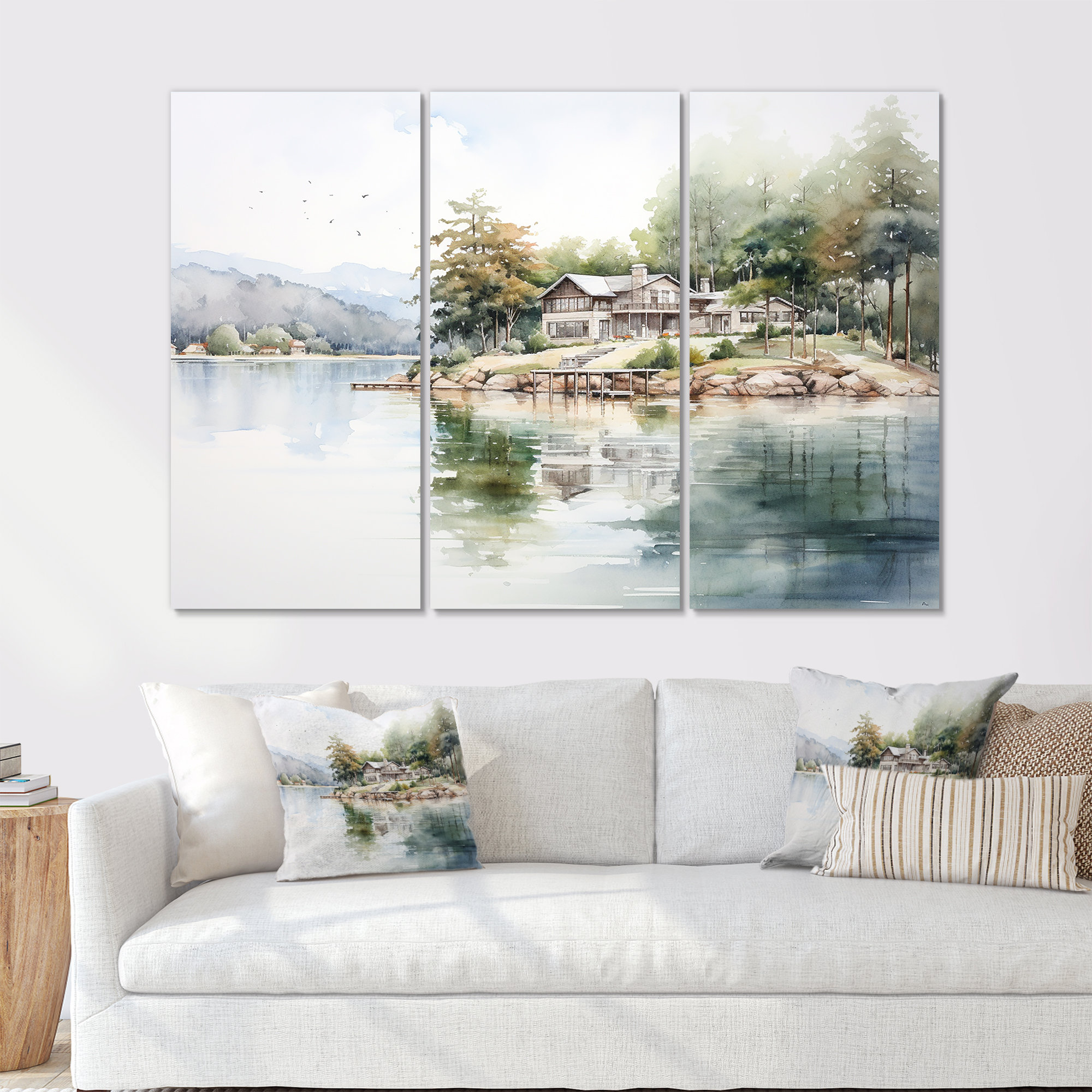 Lark Manor™ Lake House Reflective Beauty - Lakes Lakehouse Wall Art Set ...