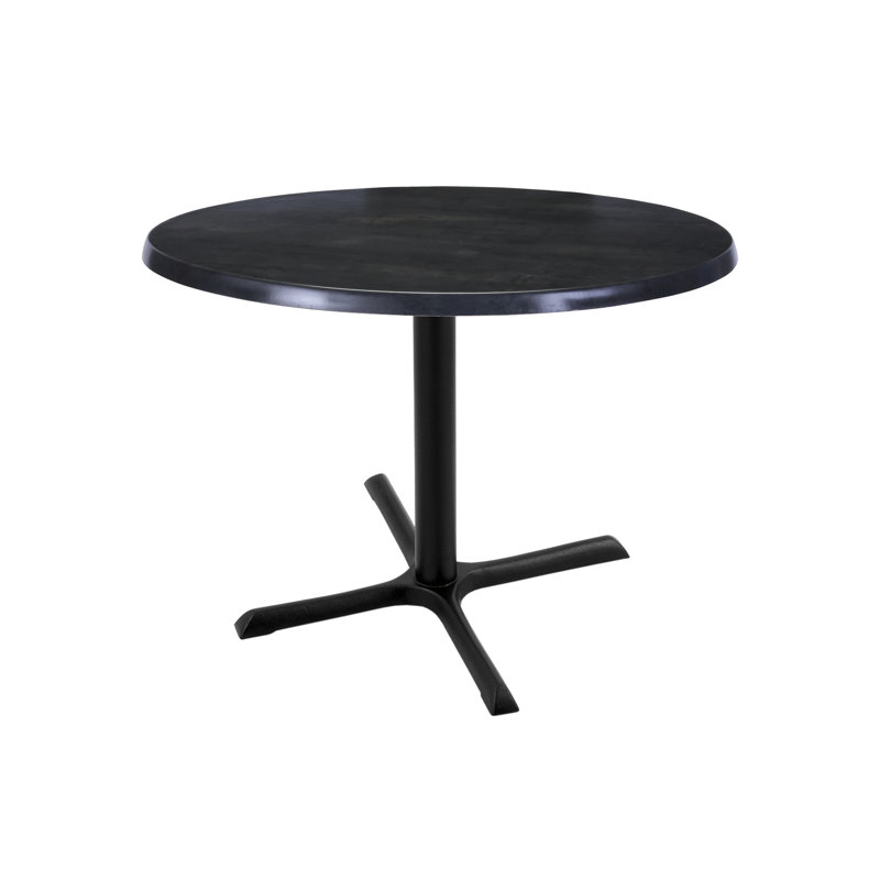 30" Tall, Indoor/Outdoor Table, 30" L x 30" W, Black Steel