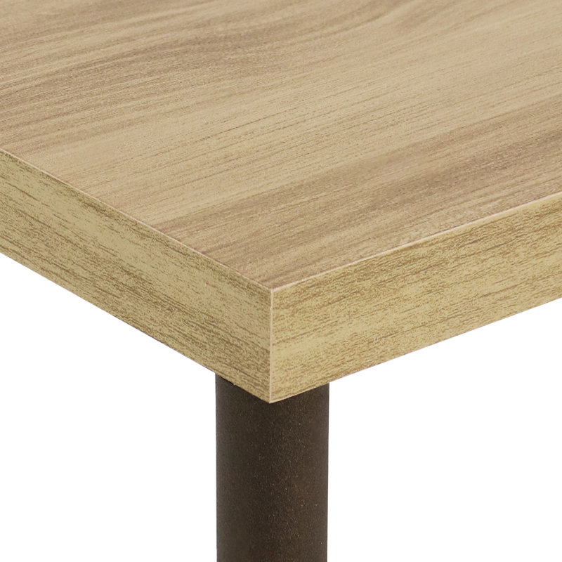 Industrial Coffee Table with Cross Leg Base