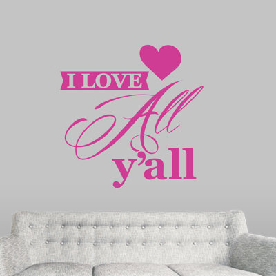 Adhésif décoratif Bulmer I Love All Y'all