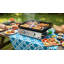 Flame King 2-Burner Propane Tabletop Heavy Duty FlatTop Cast Iron Grill Station for Outdoor Cooking
