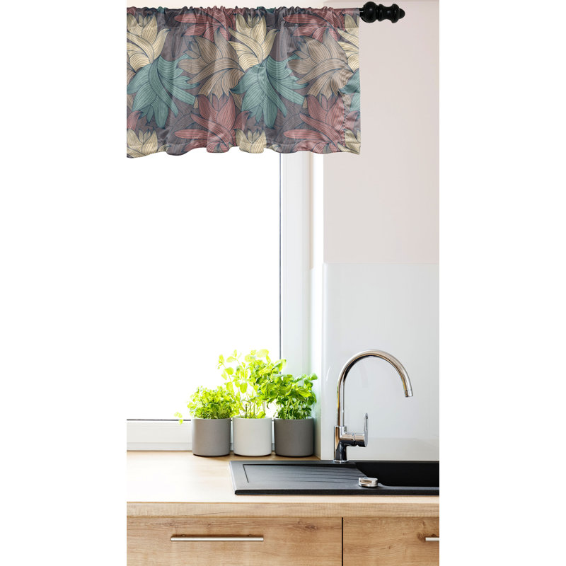 Ensemble de 2 cantonnières et mandala Ambesonne, L 54 po x L 12 po