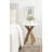 Round Solid Wood End Table-753838641