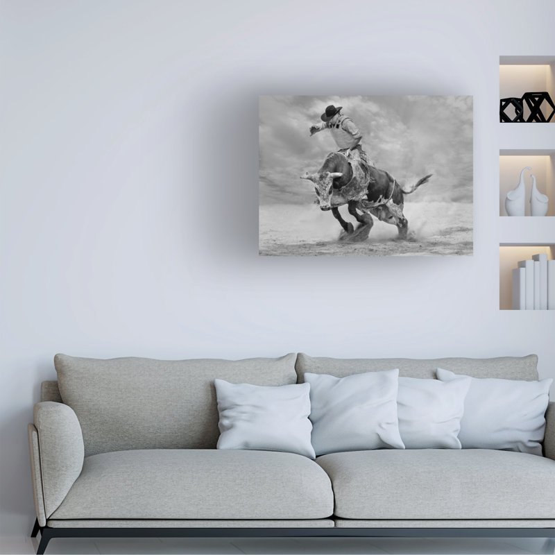 Art sur toile, bol, Yun Wang Ram, H 14 po x l 19 po