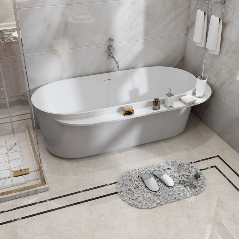 71'' x 33.5'' Soaking Solid Surface Bathtub