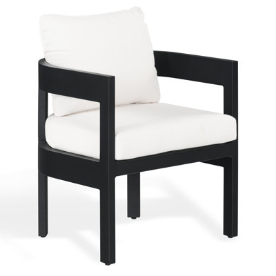 Outdoor Dining Armchair with Cushions