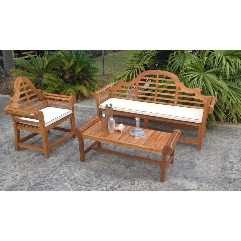 Chaise de patio avec coussin Passarelli