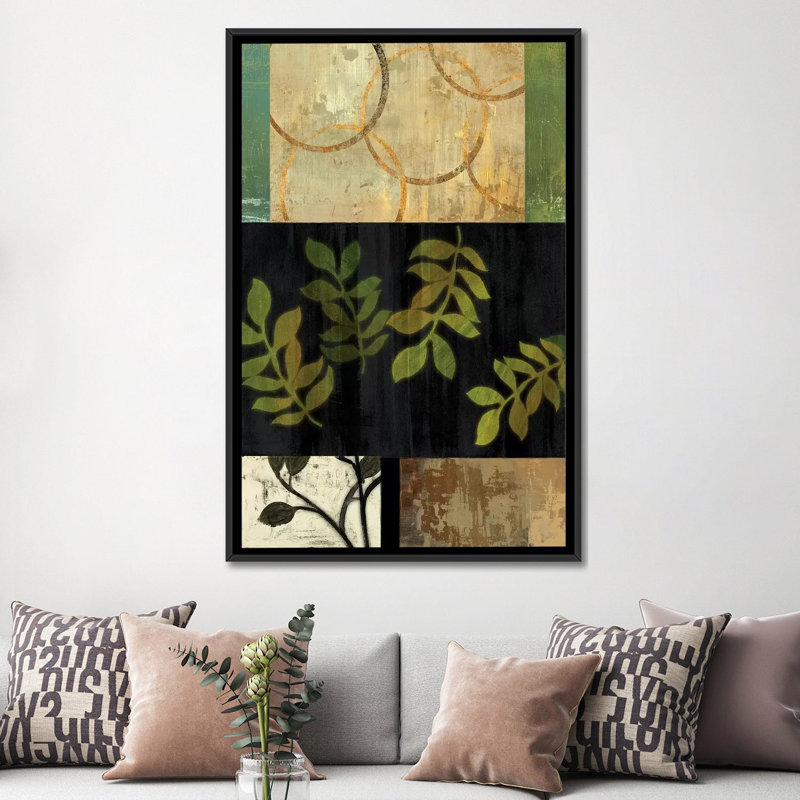 « tall trail », impression sur toile, H 26 po x l 18 po x P 1,5 po, Toile avec cadre noir, Pas de tapis