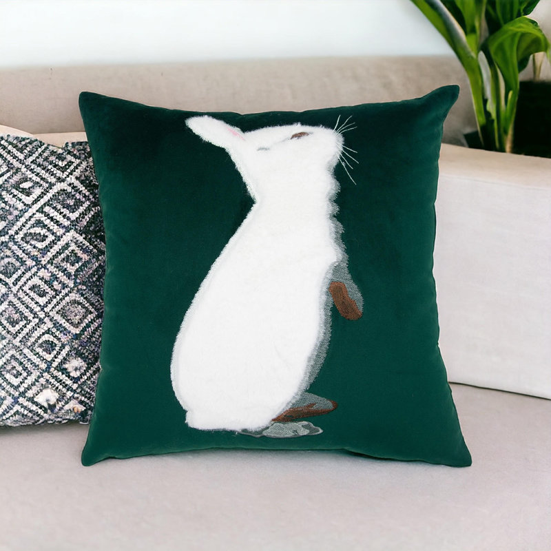 Coussin Rabbit, Vert