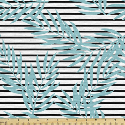 Charletta Botanical Leaves Background Hawaiian Multi-Purpose Fabric