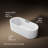 Volute 63 In. X 28-3/8 In. Freestanding Bath With Shroud