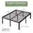 Amylia Heavy Duty 16"  Black Metal Bed Frame, No Box Spring Needed and Easy Assembly Platform Bed-715560967