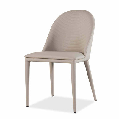 Chaises de salle à manger contemporaines en similicuir avec arche