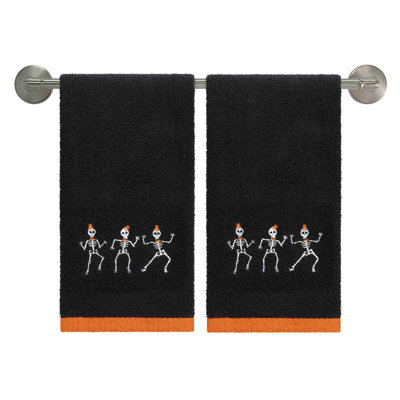  Skeletons Halloween 2-Pack Hand Towels