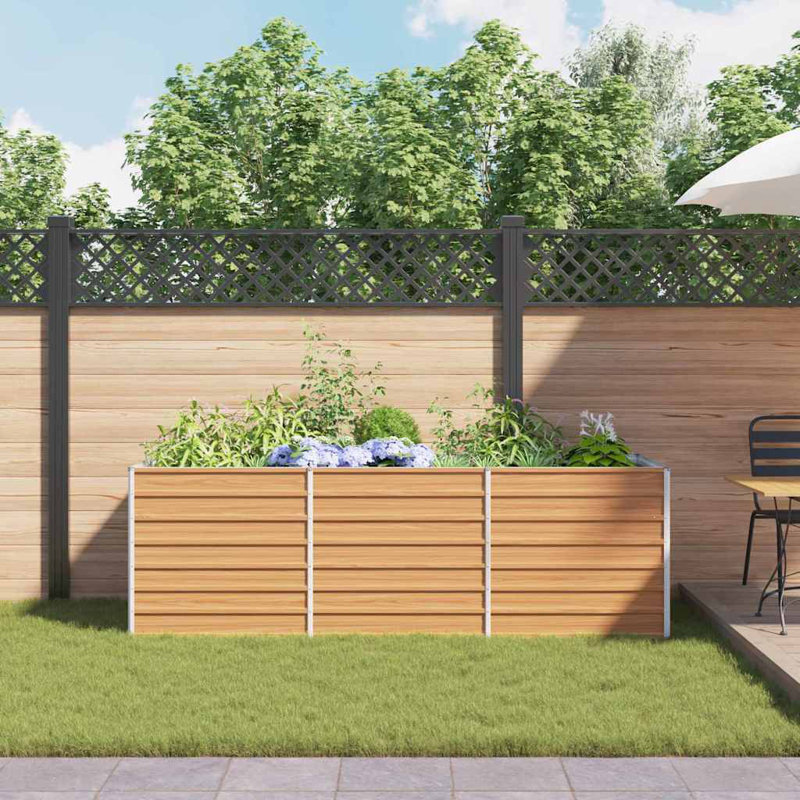 Outdoor Raised Garden Bed, 77cm H x 240cm W x 80cm D
