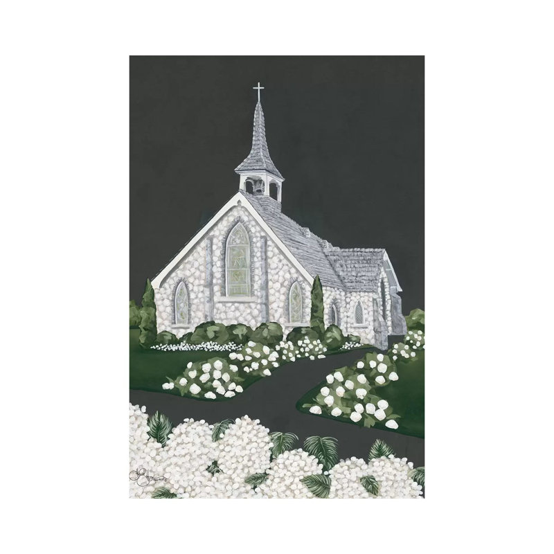 Church - Wrapped Canvas Print, 20.32 cm H x 30.48 cm W