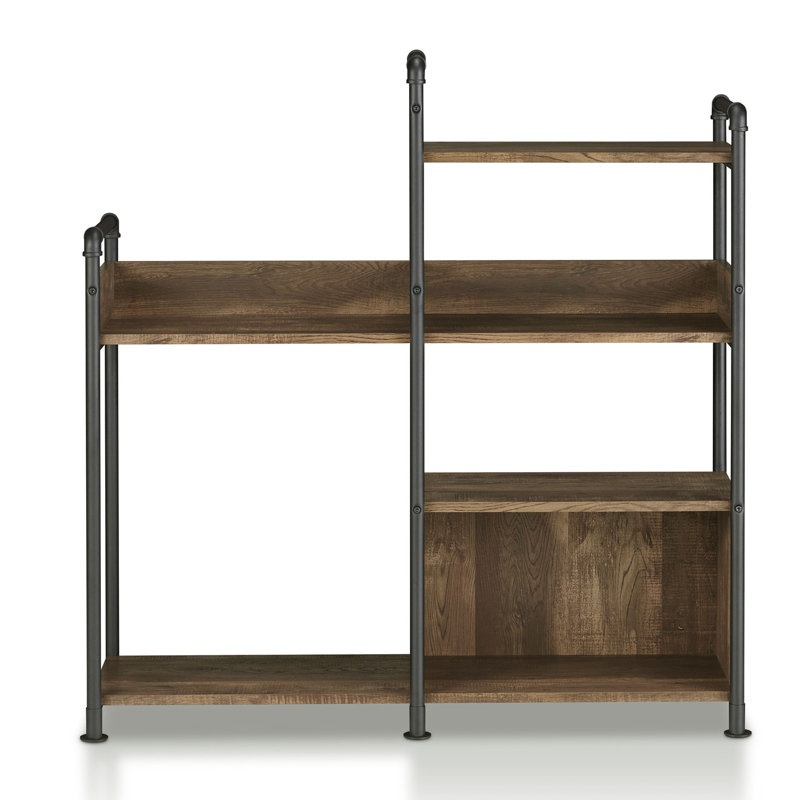 Nicci 47.9"H 5-Shelf Open Etagere Bookcase with Metal Frame