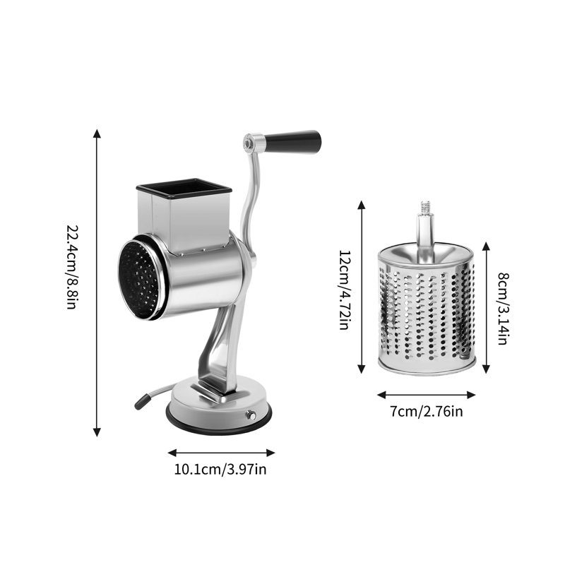 Moulin à broyer rotatif 8,8 x 3,94 po avec 5 lames cylindriques