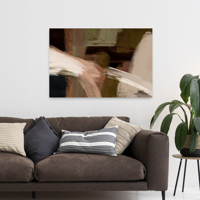 Rouille, art mural moderne abstrait 2 abstrait noir, H 48 po x l 32 po