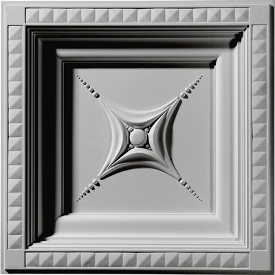 24 in. L x 24 in. W Polyurethane Glue Up Ceiling Tile Ceiling Tile In