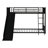 Metal Twin Over Twin Bunk Bed With Slide And Ladder-1091057371