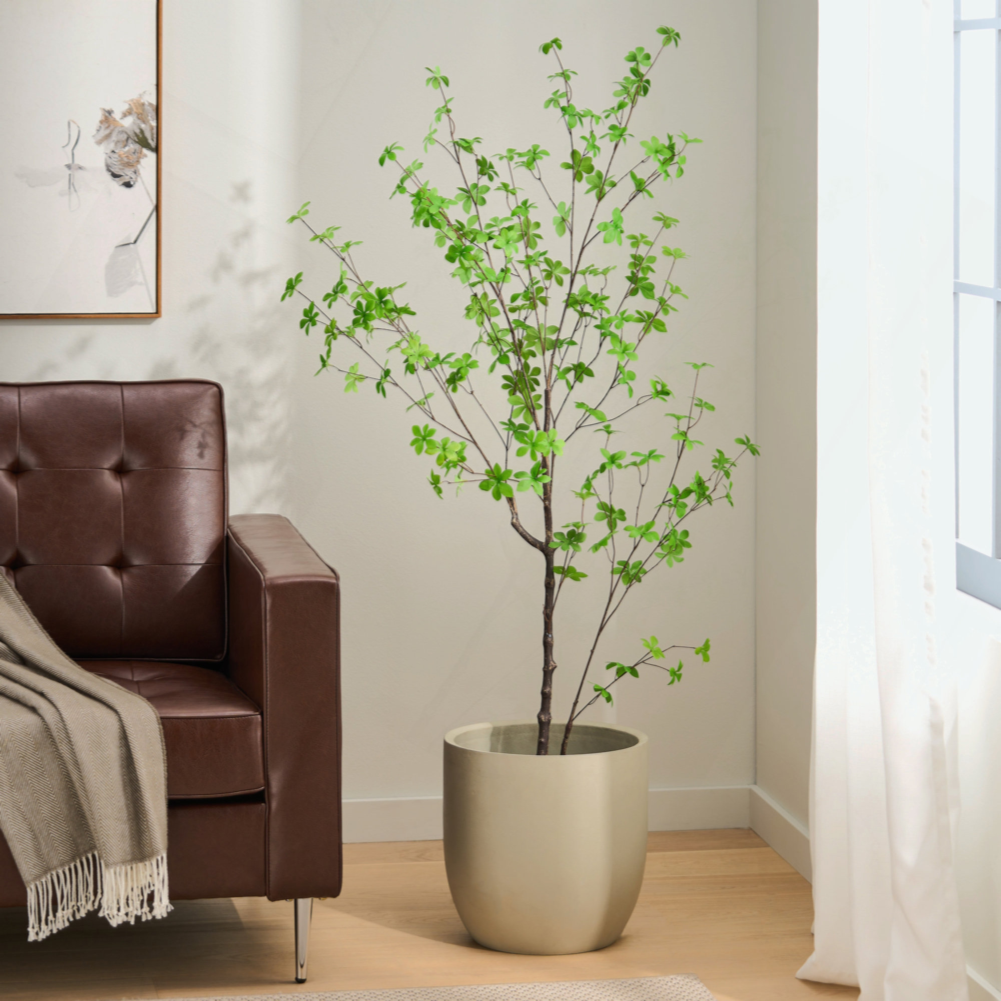 Latitude Run® ARTIFICIAL DISC LEAF TREE | Wayfair
